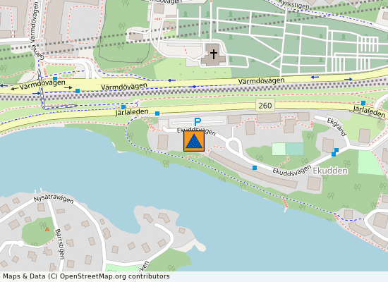 Sicklaön 142:1 på kartan