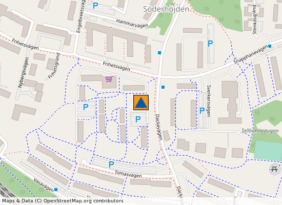 Jakobsberg 2:1996 på kartan